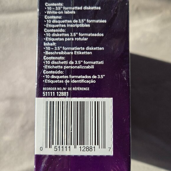 3.5'' Floppy Diskettes, IBM-Formatted, DS/HD, 10 Pack IBM Formatted 1.44MB 2HD - Picture 5 of 6